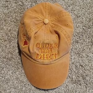 Orange Baseball Cap with Embroidered Text